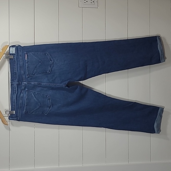 Hudson Krista Straight Crop w/Roll Cuff Denim Jean Women's sz 32 - Picture 2 of 11